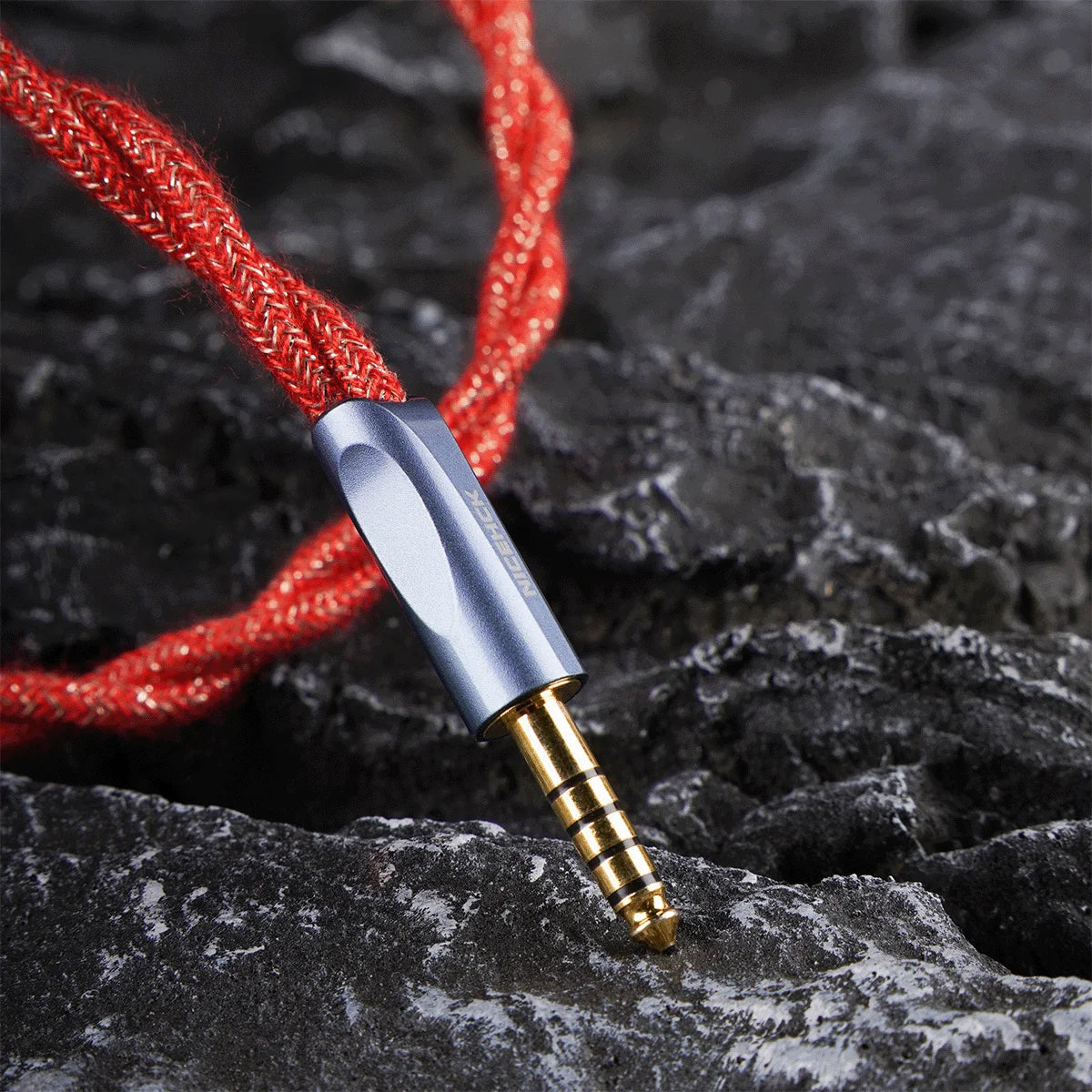NiceHCK RedGod Gold Silver Alloy+Silver Plated Copper Platinum Alloy Flagship Cable HiFiGo 