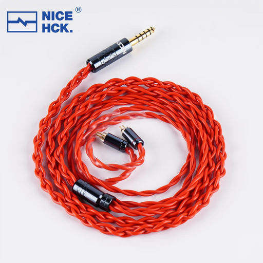 NiceHCK RedLava High Purity Advanced Annealing Copper Earphone Cable HiFiGo 