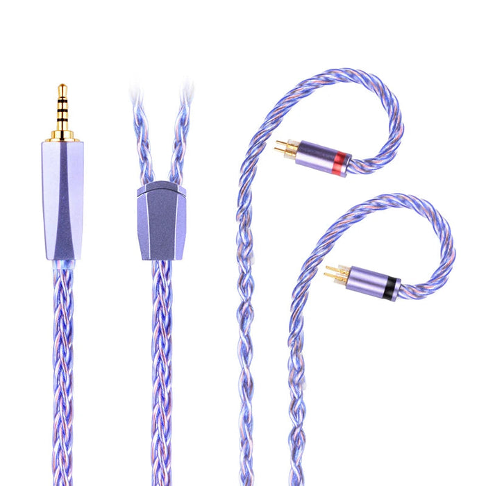 NiceHCK Spacecloud Ultra Flagship 6N Silver Plated OCC+7N OCC Mixed Cable HiFiGo 2.5mm to 2Pin 