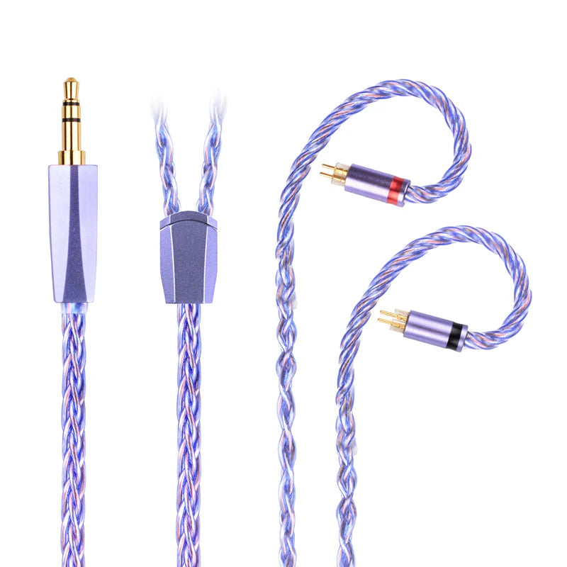 NiceHCK Spacecloud Ultra Flagship 6N Silver Plated OCC+7N OCC Mixed Cable HiFiGo 3.5mm to 2Pin 