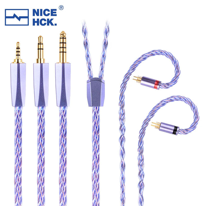NiceHCK Spacecloud Ultra Flagship 6N Silver Plated OCC+7N OCC Mixed Cable HiFiGo 