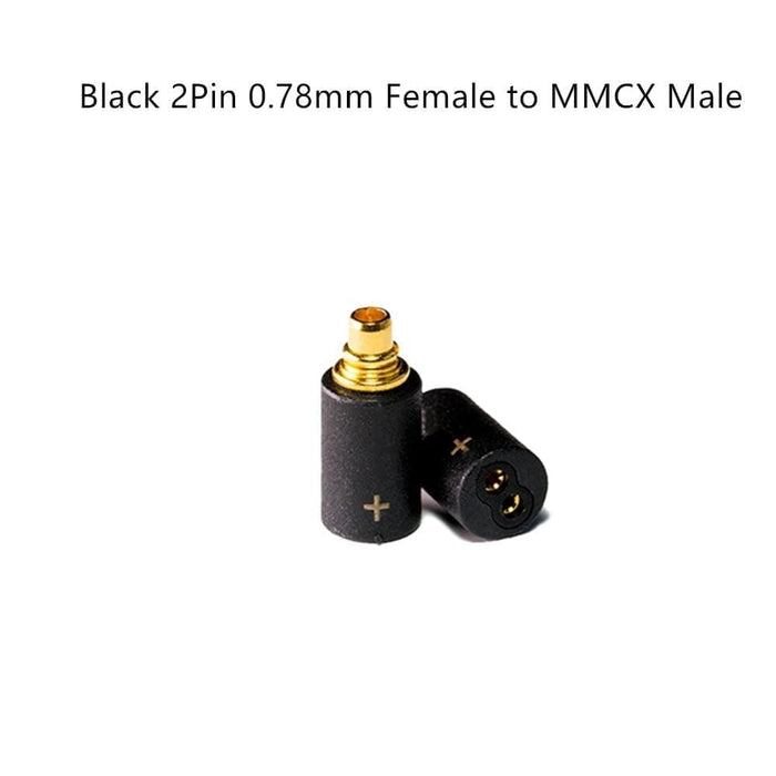 OE Audio CIEM 2Pin 0.78mm to MMCX /MMCX to 2Pin 0.78mm Earphone Adapter HiFiGo Black 2Pin to MMCX 