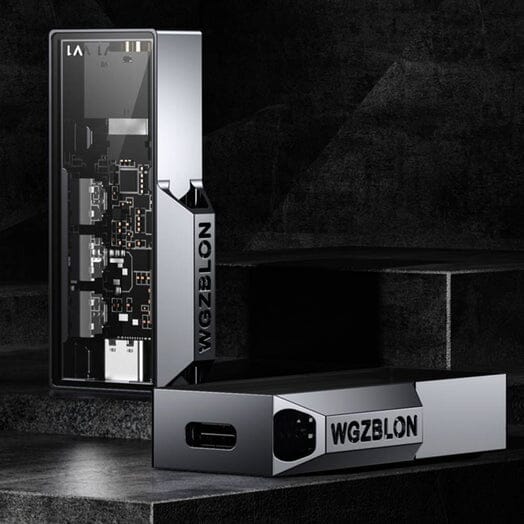 Open Box Combination (Only Ship within US) HiFiGo BLON V1 Portable DAC/AMP Silver-Type C 