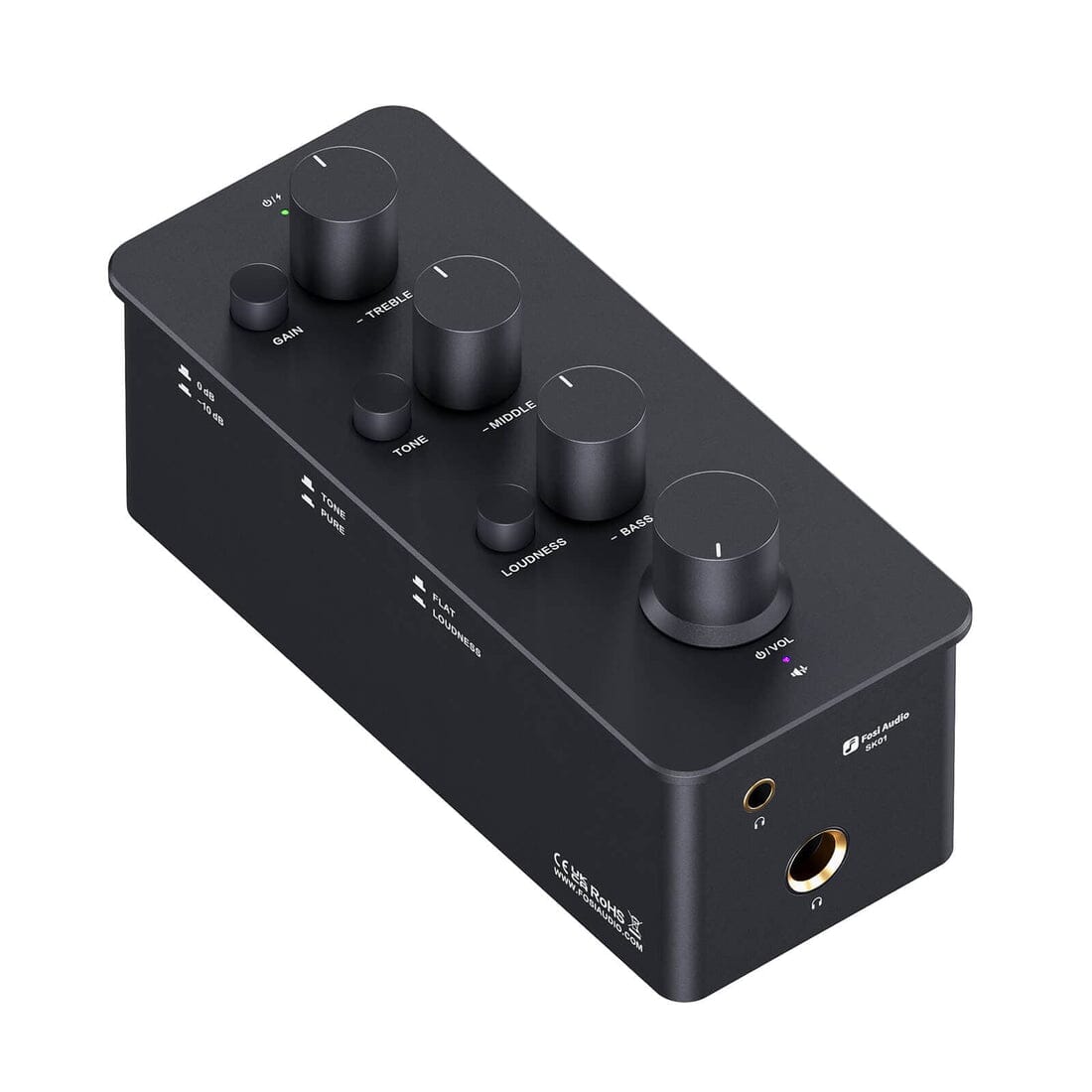 Open Box Combination (Only Ship within US) HiFiGo Fosi Audio SK01 Headphone Amplifier & Preamplifier 