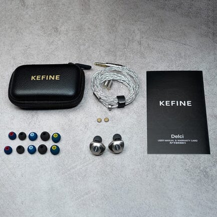 Open Box KEFINE Delci AE 10mm Dynamic Driver In-Ear Earphone HiFiGo 