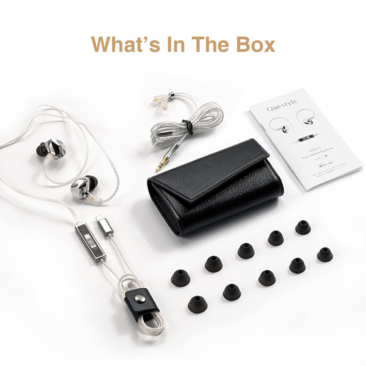 Open Box Questyle NHB12 10.2mm Dynamic Driver IEMs (Ships Only to