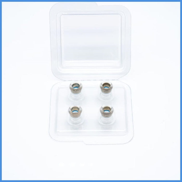 Pentaconn Coreir Brass Metal Core Eartips For 4.5-5.5mm Nozzle HiFiGo Coreir Blue-MS(2 Pairs) 