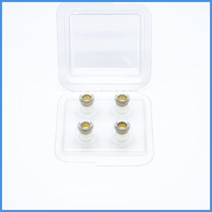 Pentaconn Coreir Brass Metal Core Eartips For 4.5-5.5mm Nozzle HiFiGo Coreir Yellow-M(2 Pairs) 