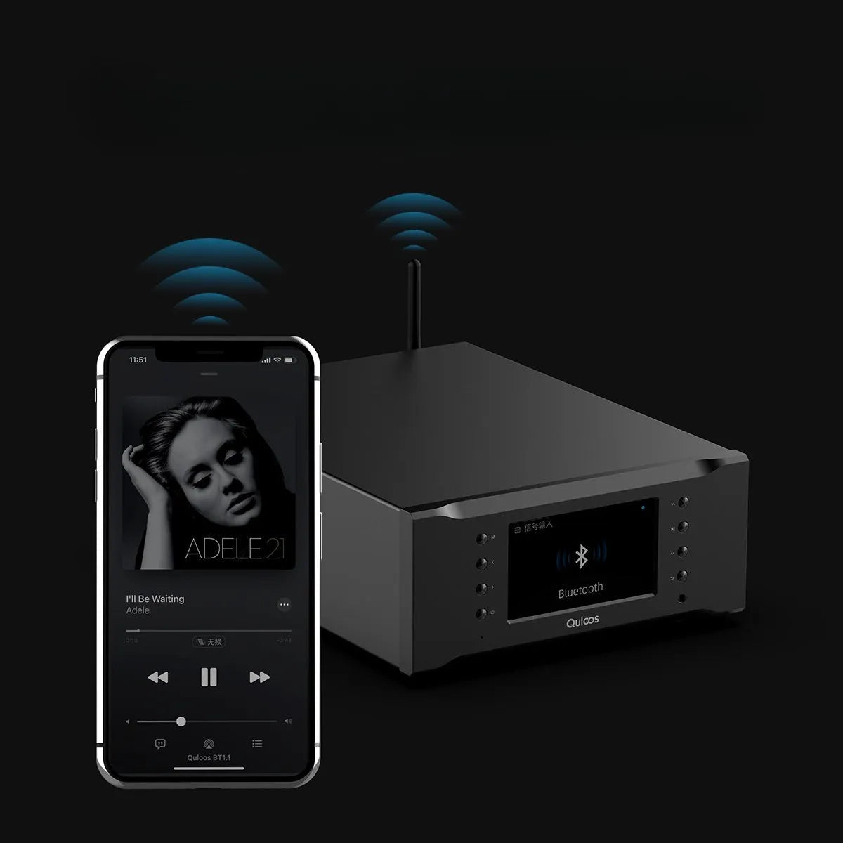 QULOOS QLS QA662 Desktop DAC & Headphone Amplifier & Music Streamer HiFiGo 