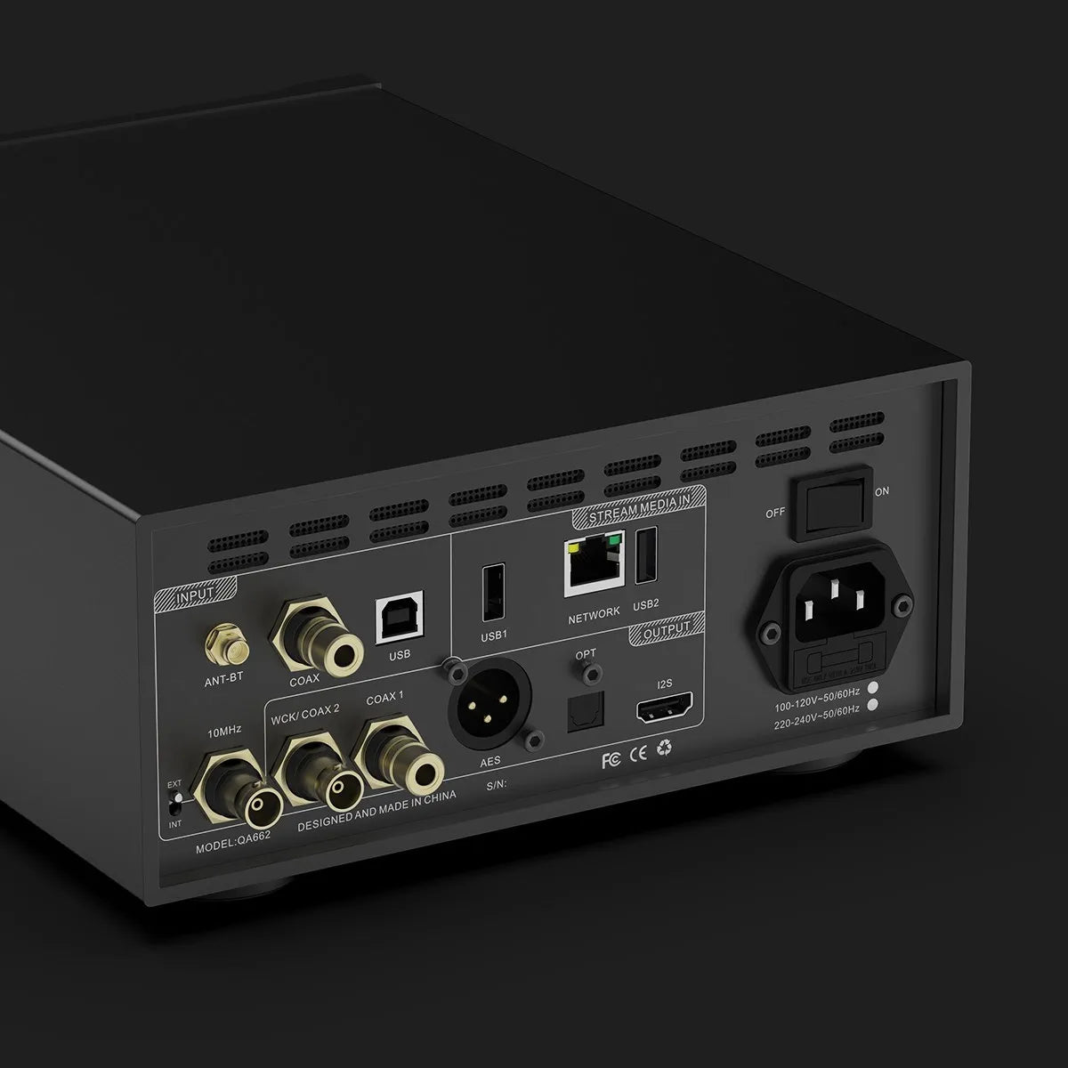 QULOOS QLS QA662 Desktop DAC & Headphone Amplifier & Music Streamer HiFiGo 