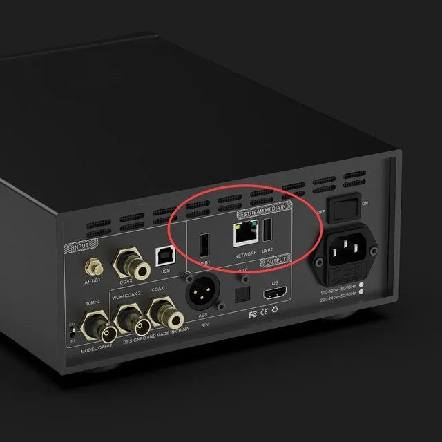 QULOOS QLS QA662 Desktop DAC & Headphone Amplifier & Music Streamer HiFiGo Ethernet Version 