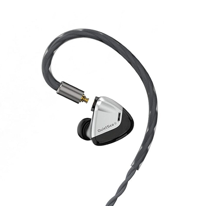 Rose Technics QuietSea Wired Dynamic IEMs In-Ear Monitors Earphone HiFiGo QuietSea-Silver 3.5mm 