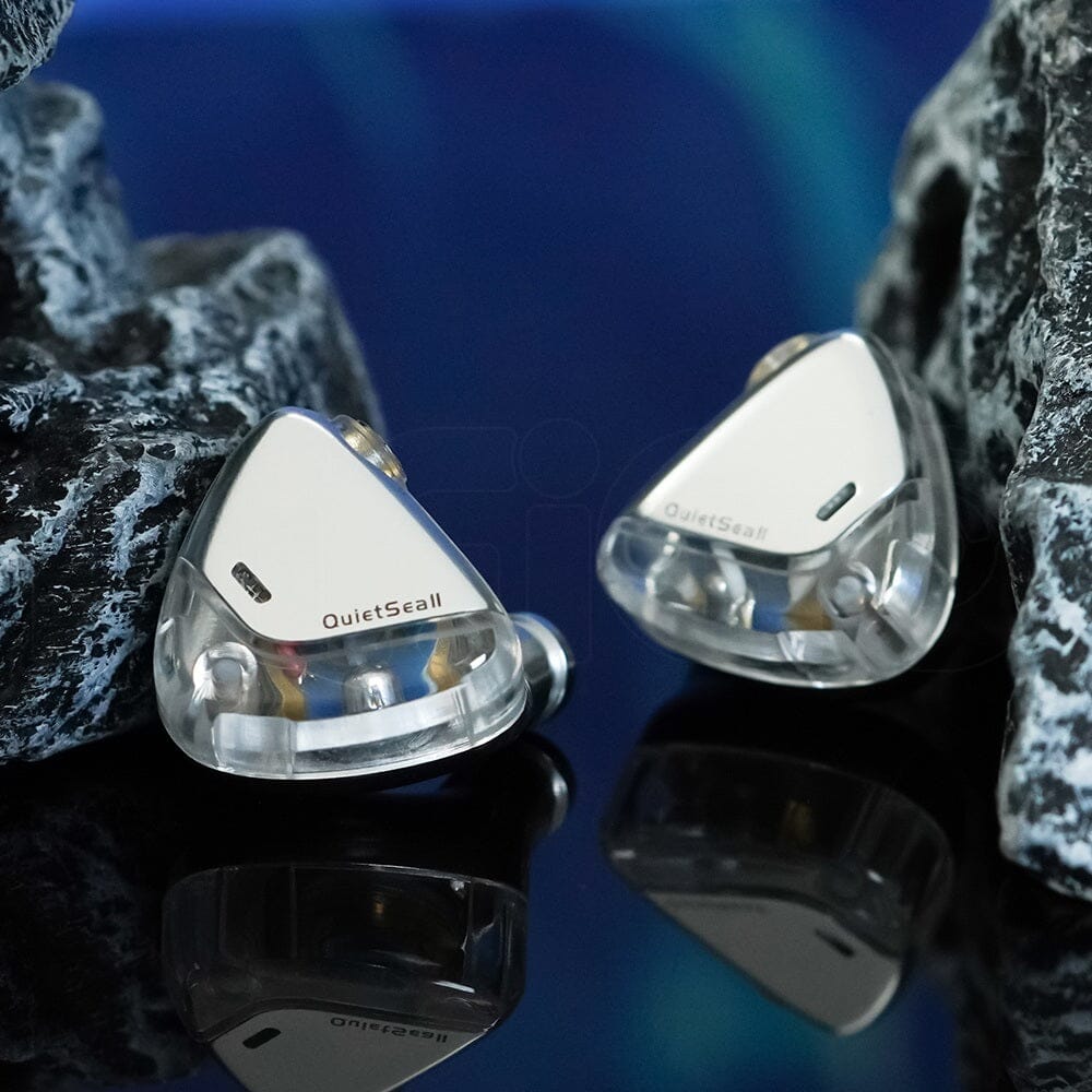 ROSESELSA QuietSea II / QuietSea 2 10mm Dynamic Driver IEMs HiFiGo QuietSea II-Silver 