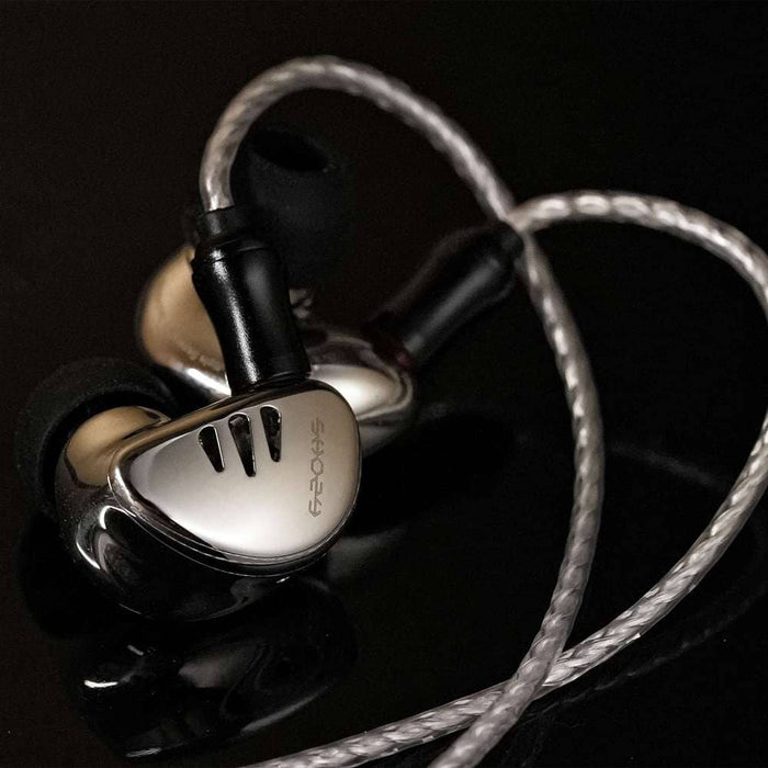 Shozy Black Hole Mini Stainless Steel Version Open Dynamic In-Ear Earphones HiFiGo 