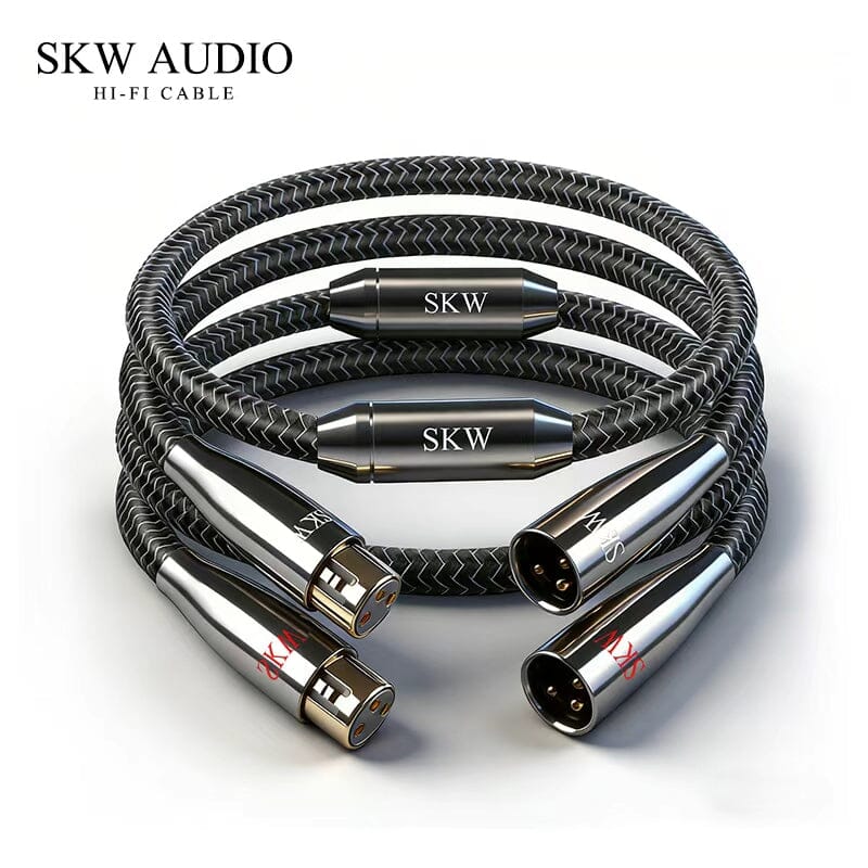 SKW WG20-06 3 Pin XLR Audio Cable Male To Female For CD Connect To Amplifier SKW WG20-06(1 Pair) 1.5m 