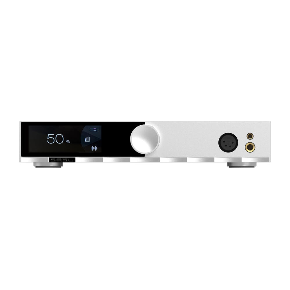 SMSL H400 High-Res Balanced Desktop DAC and Headphone AMP HiFiGo H400-Silver 