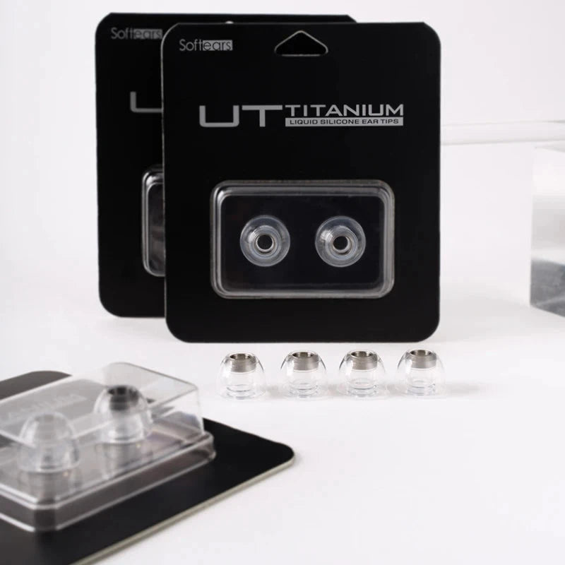 Softears UT Titanium Alloy Liquid Silicone Eartips For 4.6mm–7mm Nozzle HiFiGo 