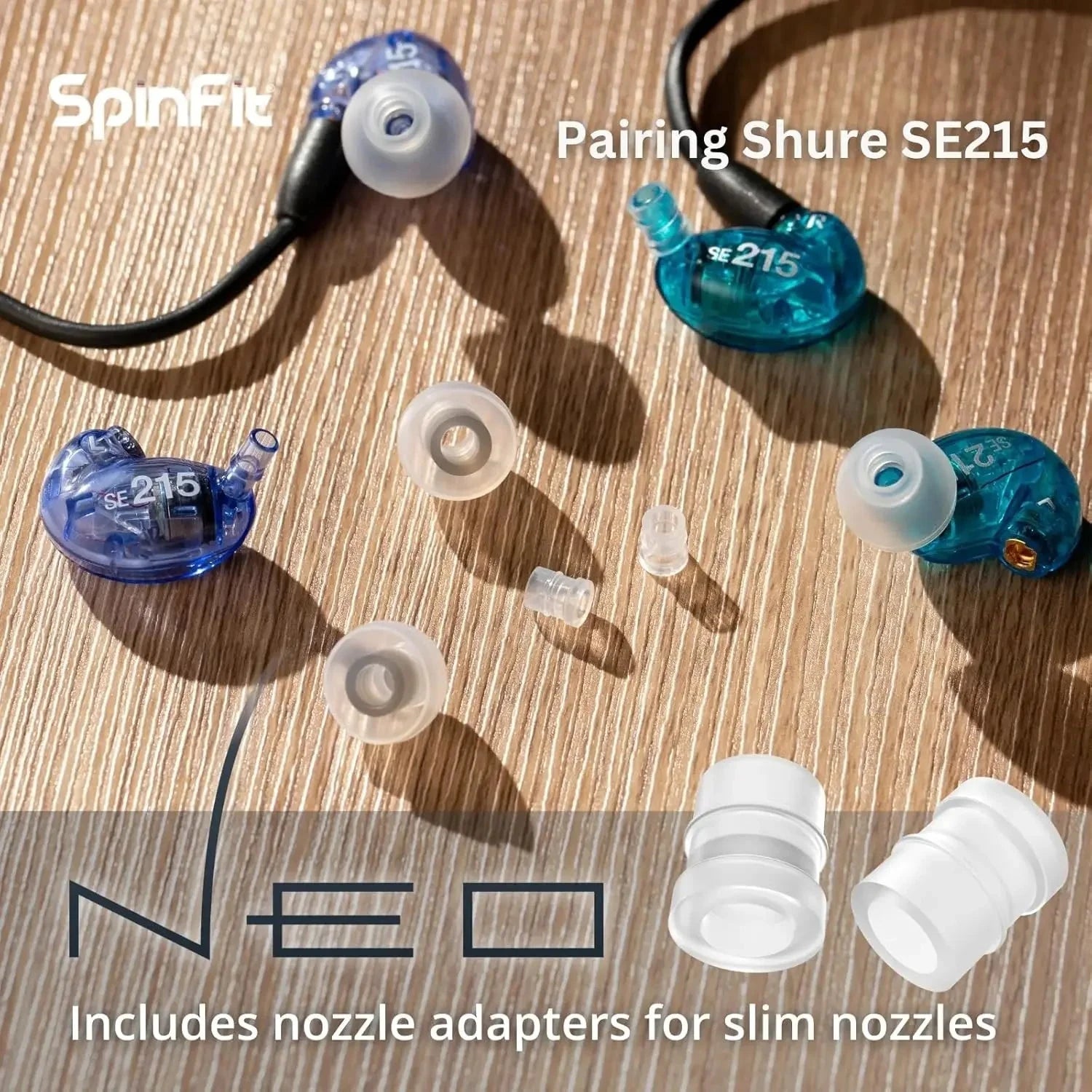 SpinFit NEO Silicone Patented Eartips for 4.5mm-5.5mm Nozzle HiFiGo 