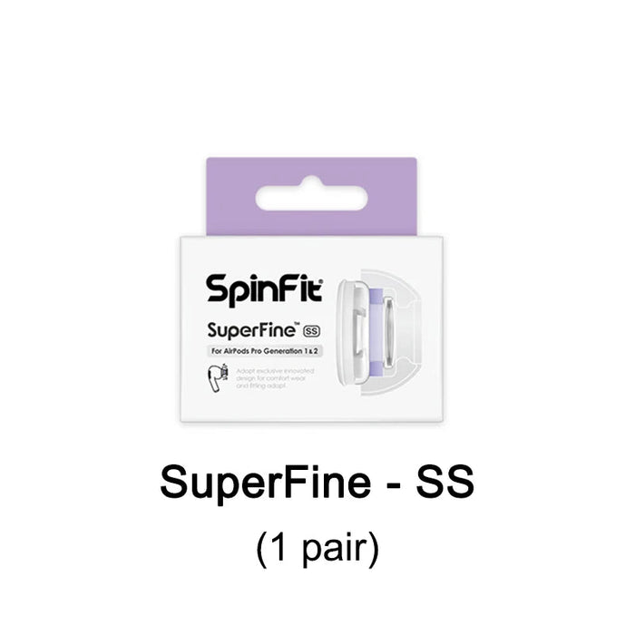 Spinfit SuperFine Cloud Comfort Earbud Tips for AirPods Pro 1＆2 HiFiGo SuperFine-Purple-SS-1 Pair 