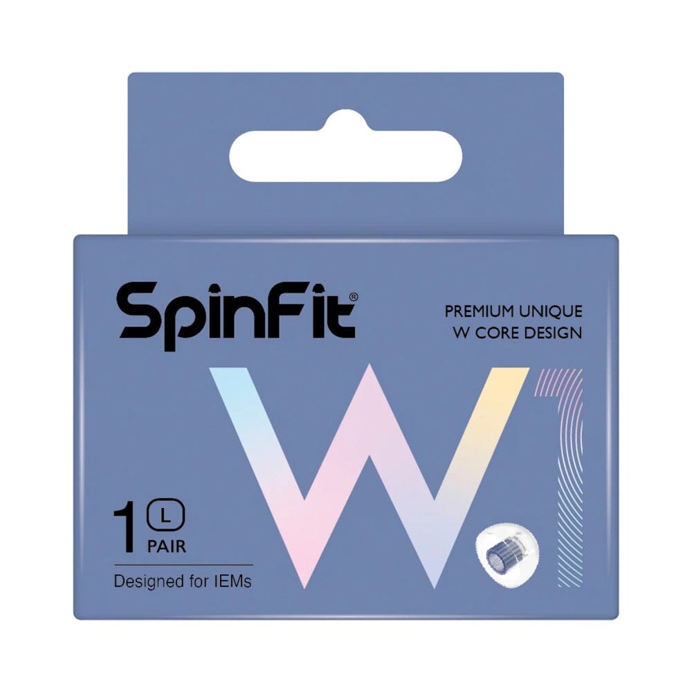 SpinFit W1 Silicone Eartips For 5mm-6mm Nozzle Spinfit L 1Pair 
