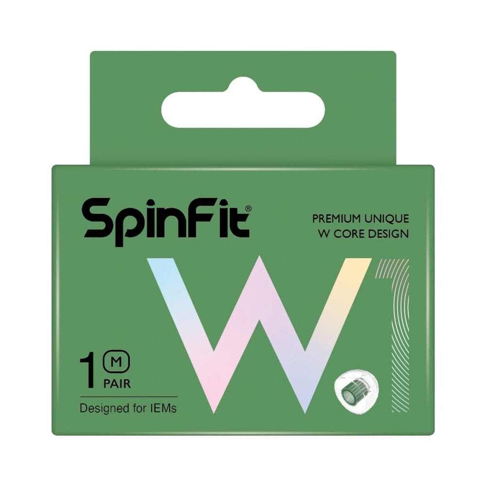 SpinFit W1 Silicone Eartips For 5mm-6mm Nozzle Spinfit M 1Pair 