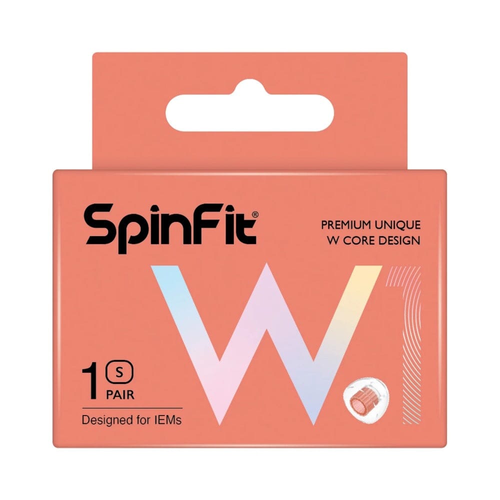 SpinFit W1 Silicone Eartips For 5mm-6mm Nozzle Spinfit S 1Pair 