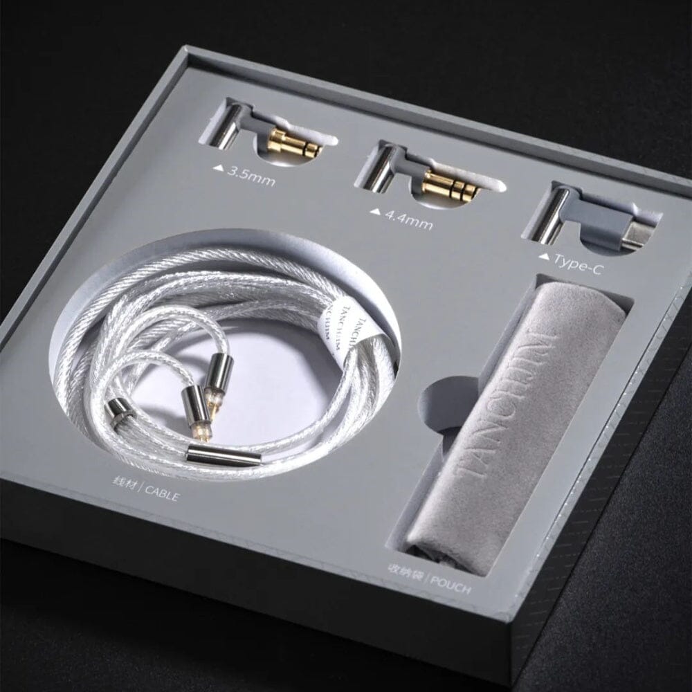 TANCHJIM CABLE X Litz Copper Alloy Silver-plated 0.78mm 2Pin Upgrade Cable HiFiGo 