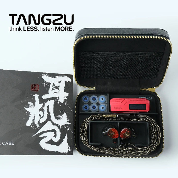 TANGZU Black Earphone Bag MAX Carrying Case HiFiGo 