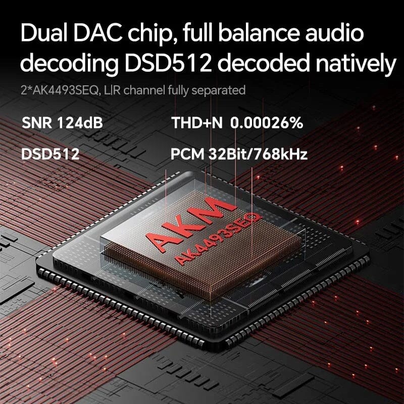 TempoTec V3 Blaze Dual AK4493SEQ Portable Music Player HiFiGo 