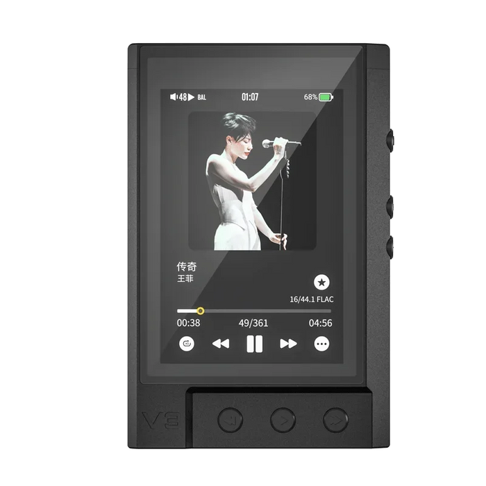 TempoTec V3 Dual AK4493SEQ Fully Balanced MP3 Portable DAP HIFI Music Player HiFiGo V3-Black 