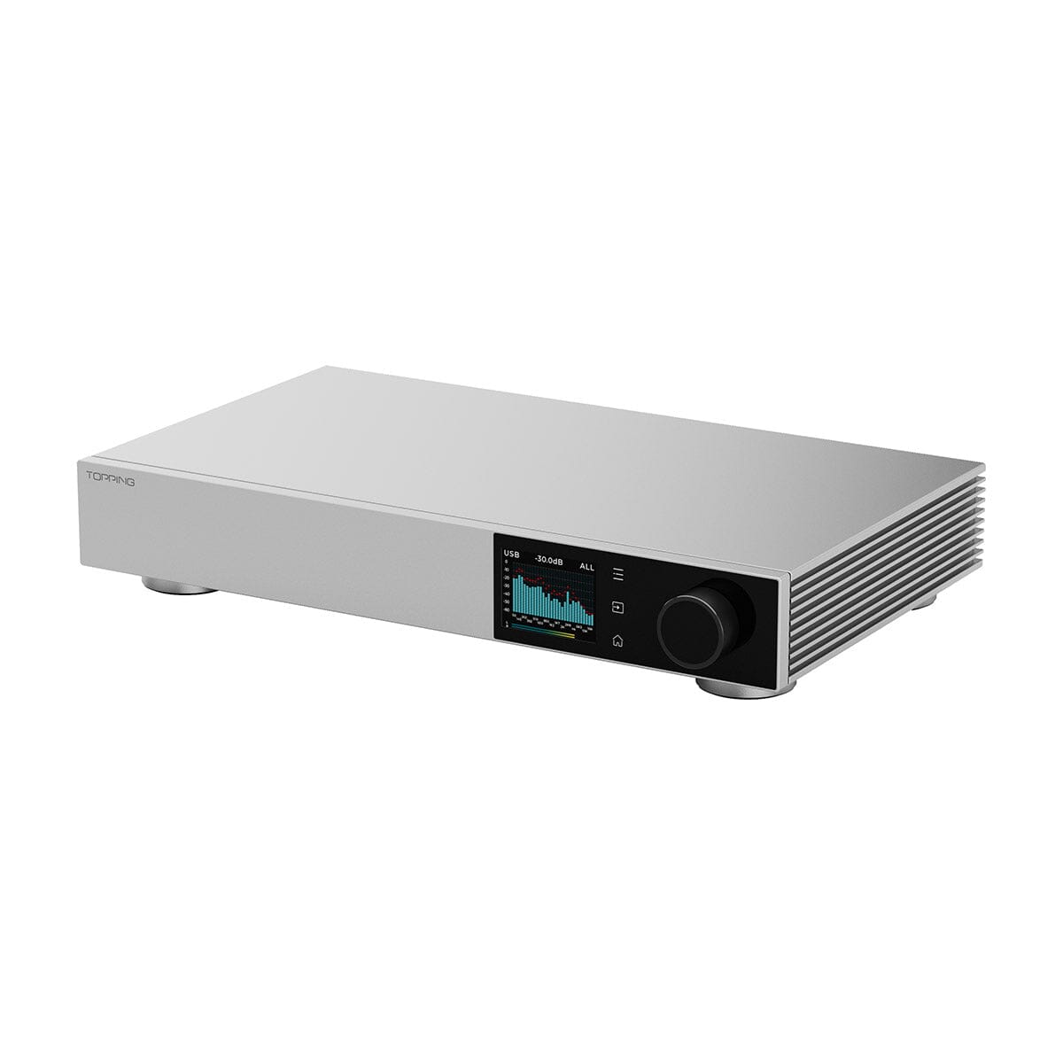 TOPPING D900 QCC5125 Bluetooth 5.1 Hi-Res DAC with PEQ HiFiGo D900-Silver 