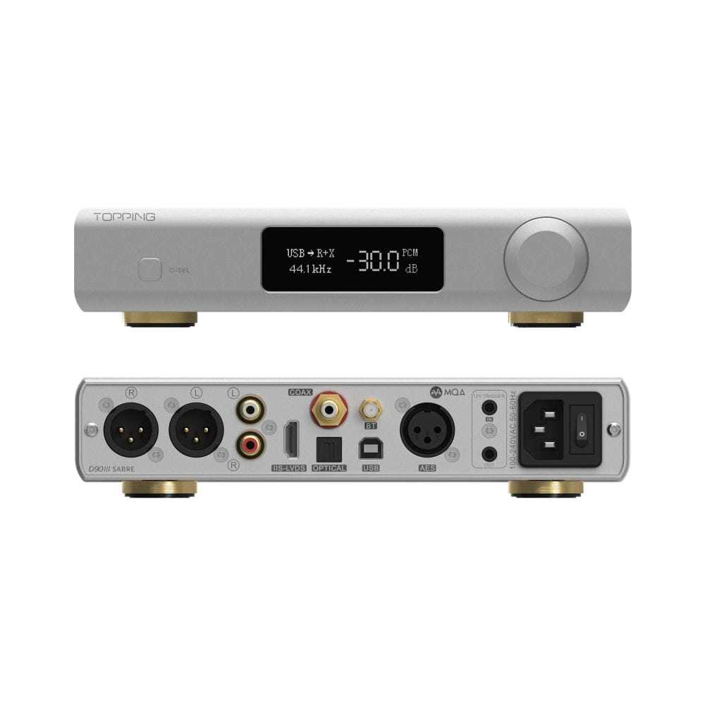 TOPPING D90III / D90 III SABRE Fully Balanced Dual ESS9039SPRO Bluetooth 5.1 HiFi DAC HiFiGo 