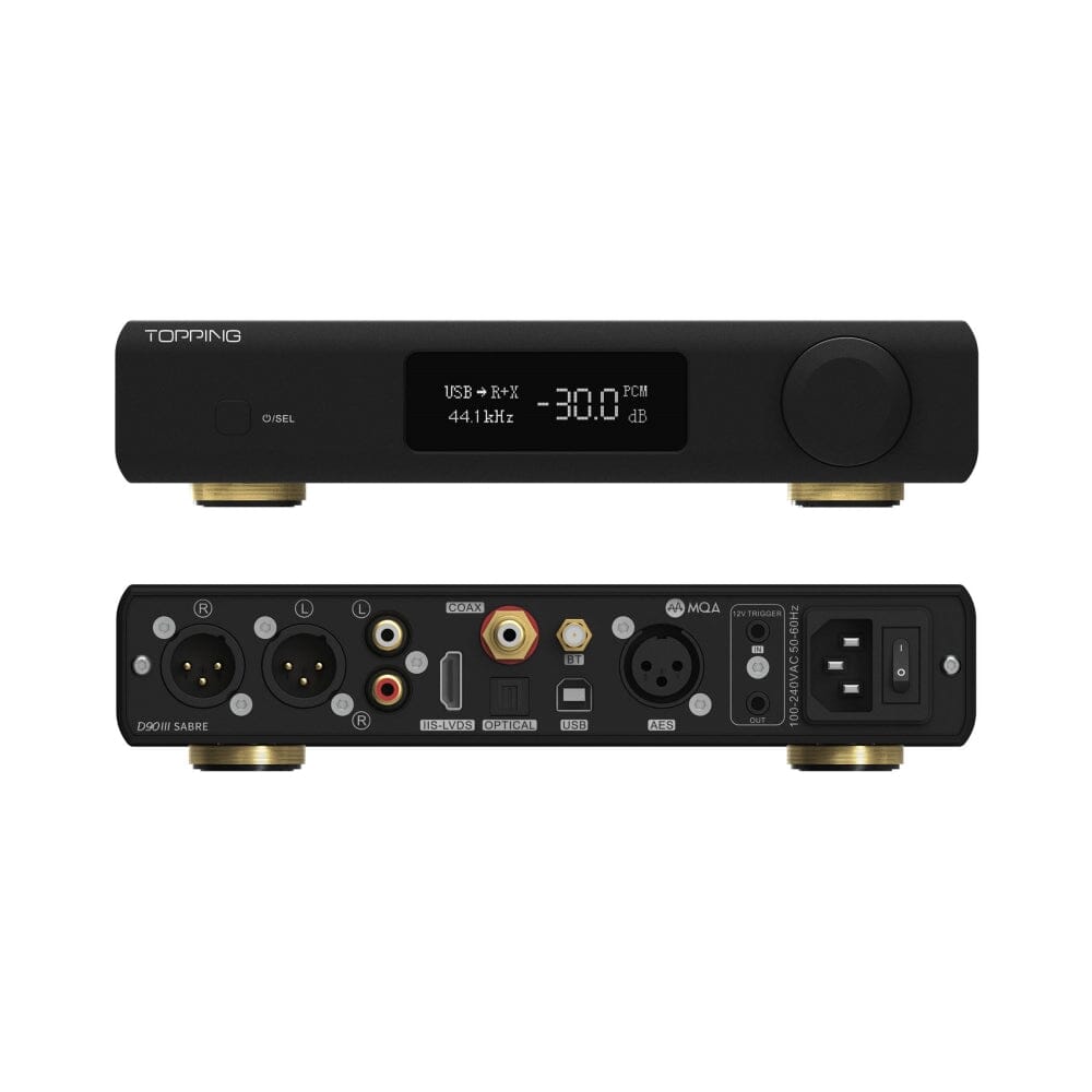 TOPPING D90III / D90 III SABRE Fully Balanced Dual ESS9039SPRO Bluetooth 5.1 HiFi DAC HiFiGo 
