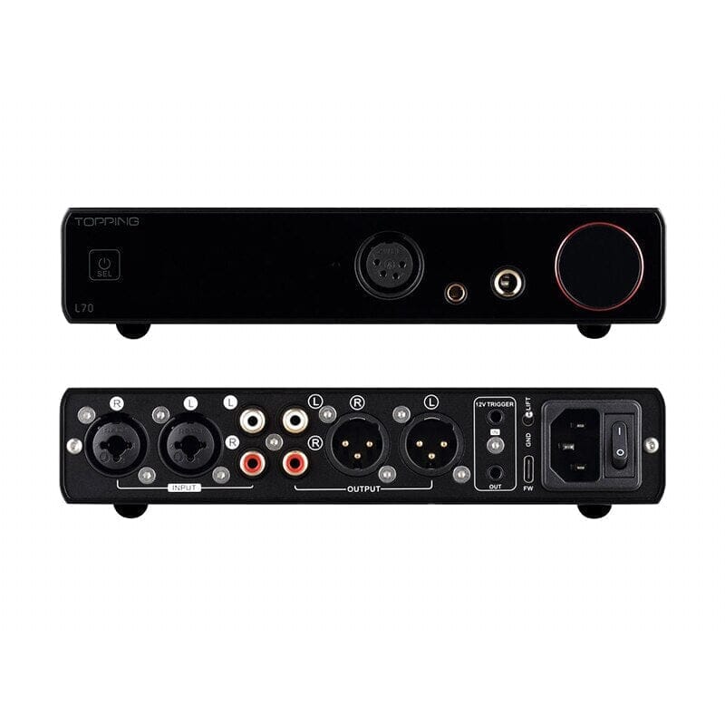TOPPING L70 Full Balanced NFCA Headphone Amplifier 4Pin XLR/4.4 Balanced/6.35mm SE Output Amp With Remote Control Headphone Amplifier HiFiGo 