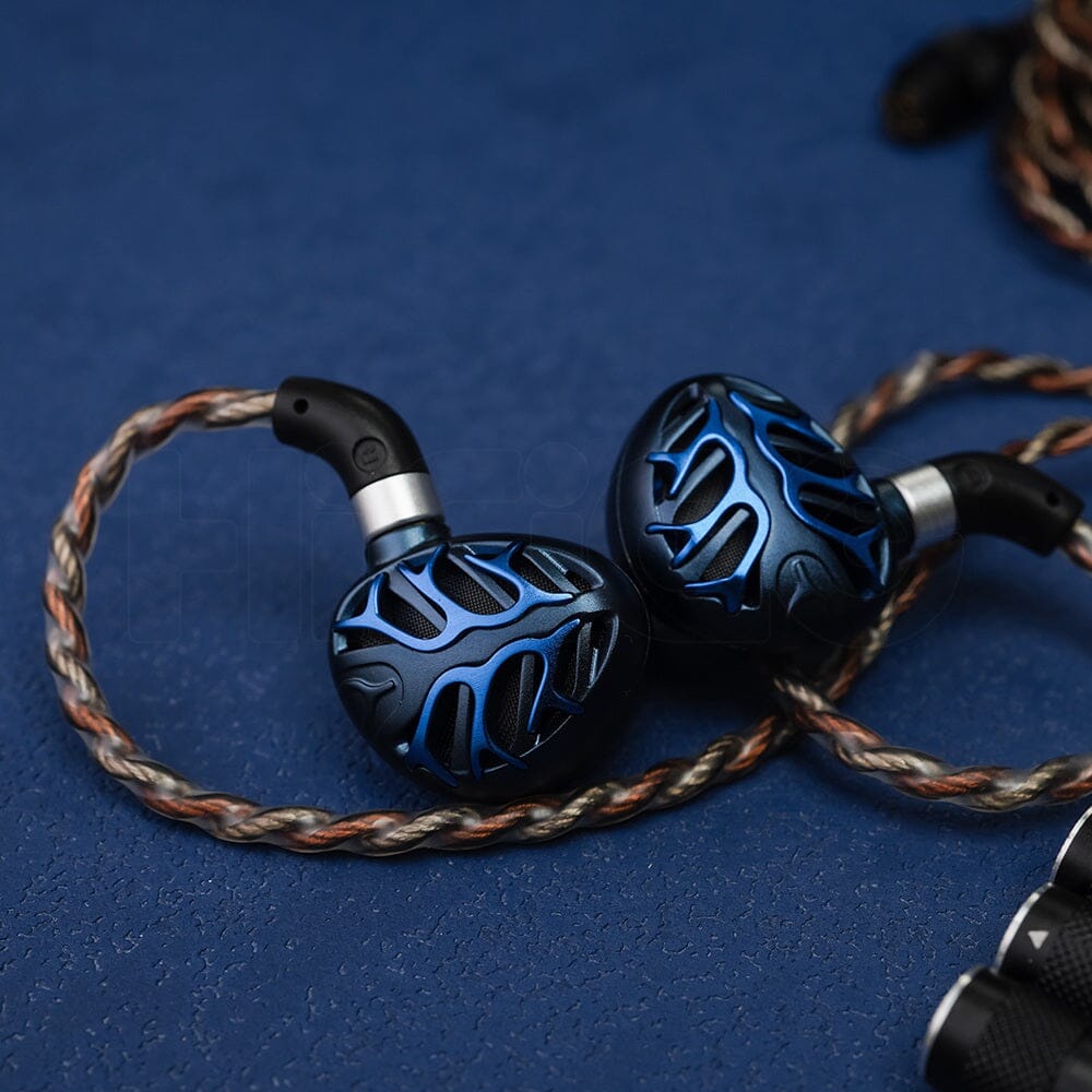 TRN Azure Dragon 14.6mm Second-Gen Flagship Planar Diaphragm Driver In-Ear Earphones HiFiGo 