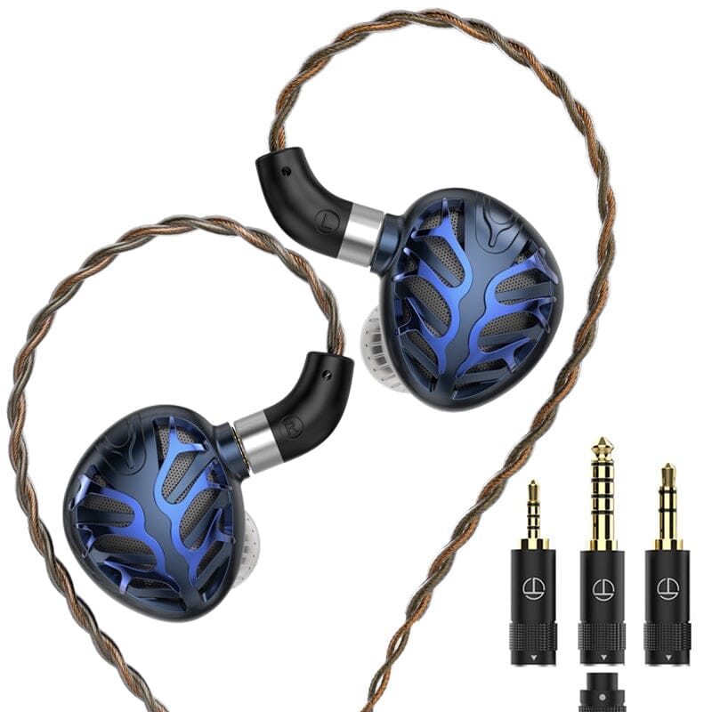 TRN Azure Dragon 14.6mm Second-Gen Flagship Planar Diaphragm Driver In-Ear Earphones HiFiGo Azure Dragon-2.5mm+3.5mm+4.4mm 
