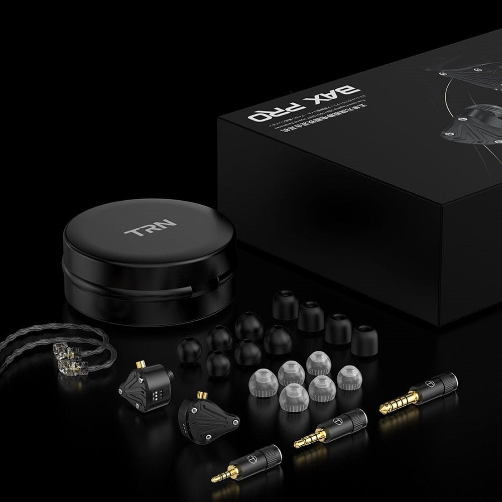 TRN BAX Pro Five-Unit Flagship 2BA + 1DD + 2EST Hybrid In-Ear Earphones HiFiGo 
