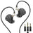 TRN BAX Pro Five-Unit Flagship 2BA + 1DD + 2EST Hybrid In-Ear Earphones HiFiGo BAX Pro- Black 