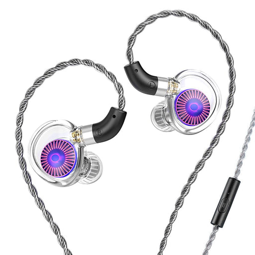TRN Medusa 12mm 2rd-Gen DLC Dynamic Driver In-Ear Earphones HiFiGo Medusa With Mic 