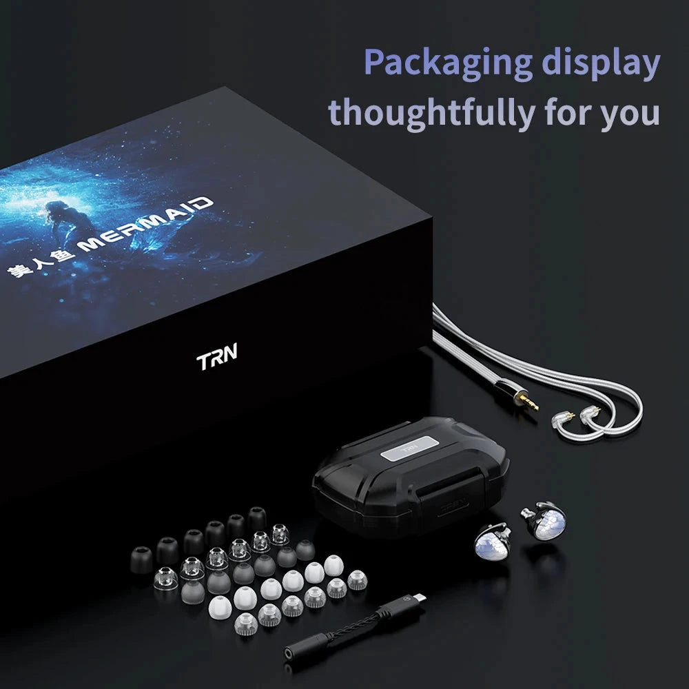 TRN Mermaid 1DD+1BA+2Planar Drivers In-Ear Monitor HiFiGo 