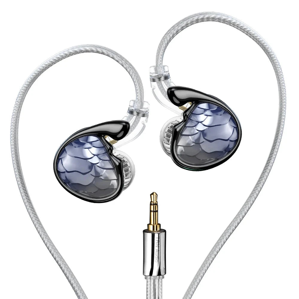 TRN Mermaid 1DD+1BA+2Planar Drivers In-Ear Monitor HiFiGo Mermaid Purple 3.5mm 