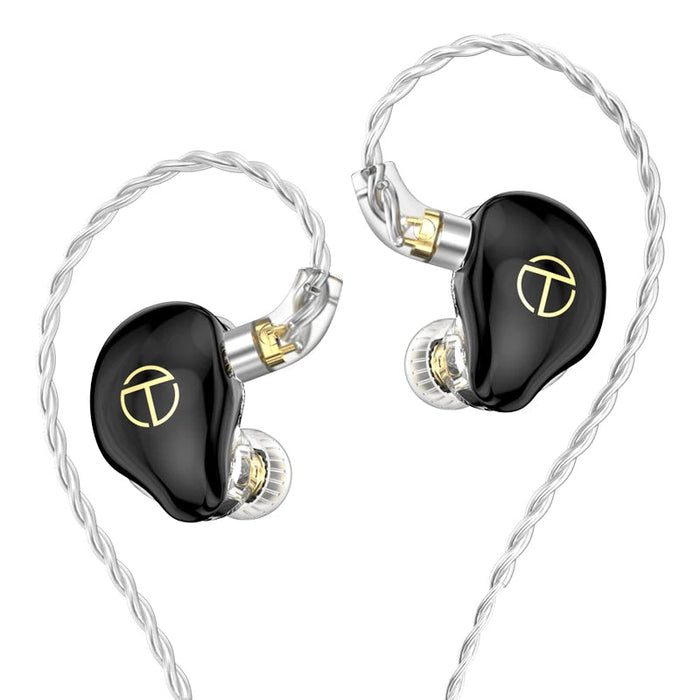 TRN ST7 2DD+5BA Hybrid In-Ear Earphones HiFiGo Black-3.5mm-No mic 
