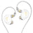 TRN ST7 2DD+5BA Hybrid In-Ear Earphones HiFiGo White-3.5mm-No mic 