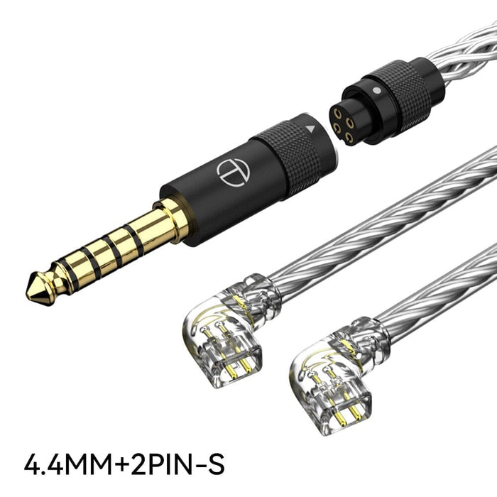 TRN T3 PRO 8 Core Pure Silver Upgraded Earphones Cable For TRN VX PRO BAX MT1 PRO HiFiGo T3PRO 4.4 2PINS 