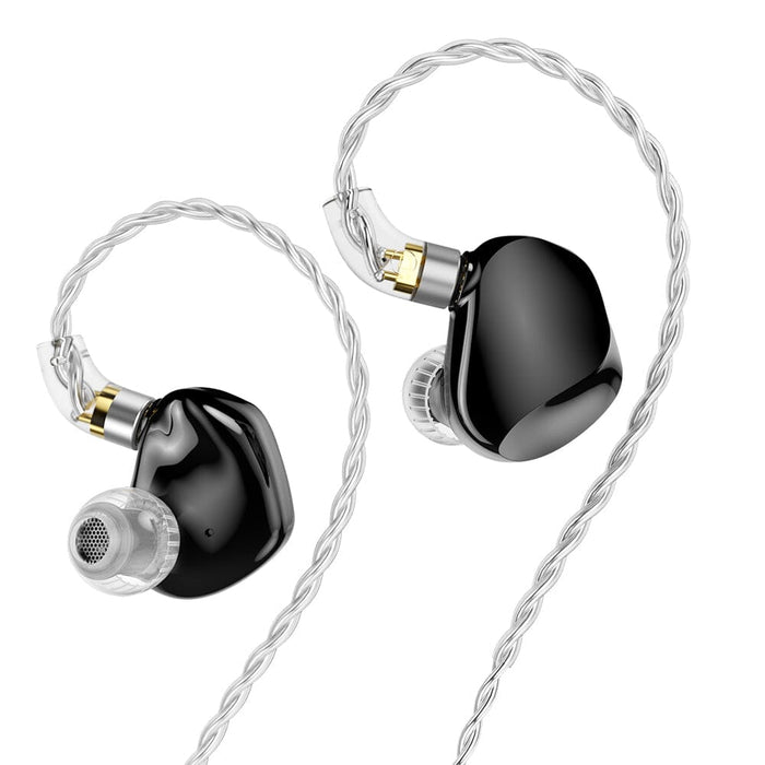 TRN VX Pro+ 1DD+8BA Hybrid In-Ear Earphones HiFiGo 3.5 Black-No mic 