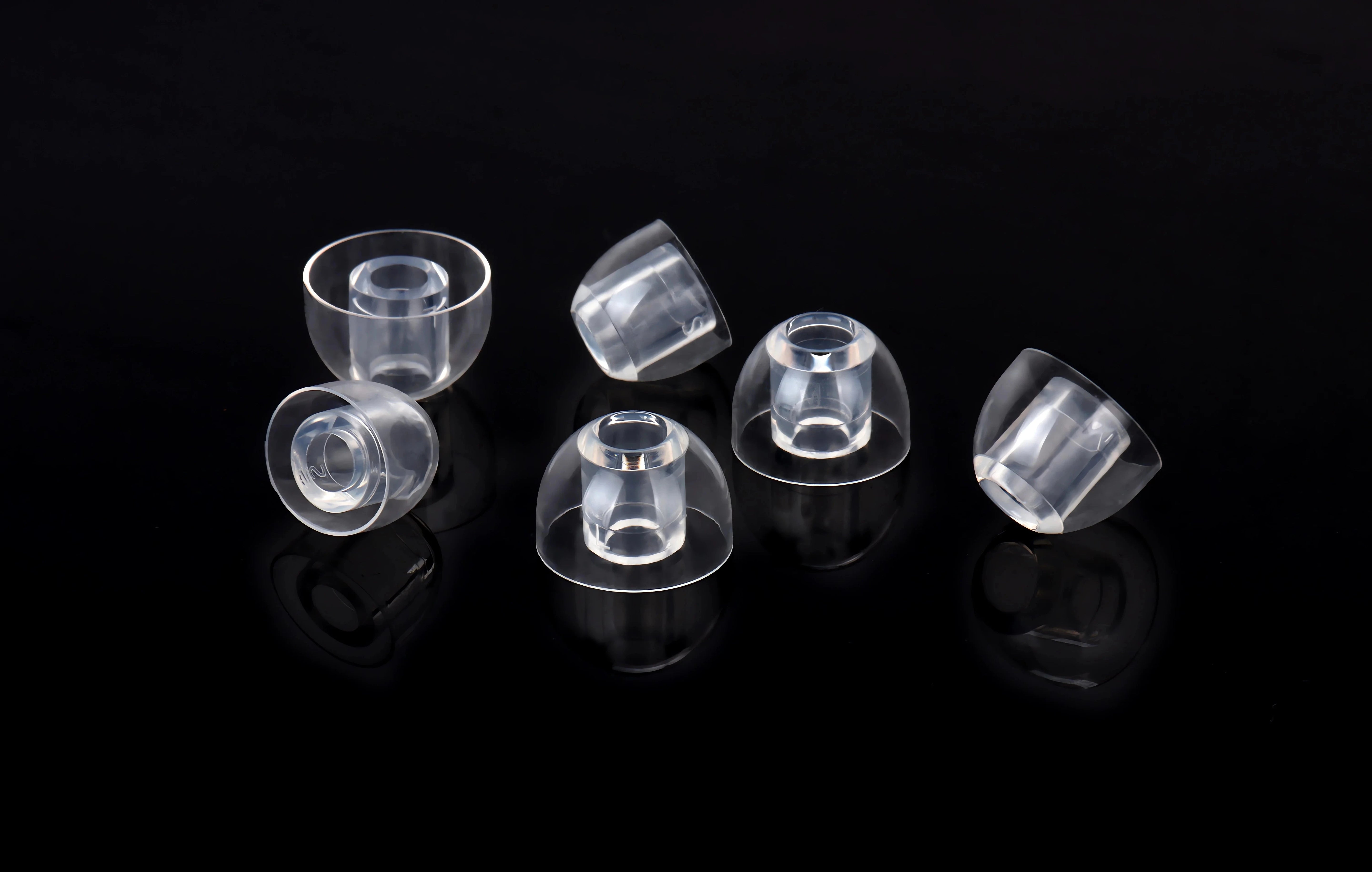 TWISTURA Stars Crystal-Clear Liquid Silicone Eartips For 4.2mm-6mm Nozzle HiFiGo Stars SML-3 Pairs 