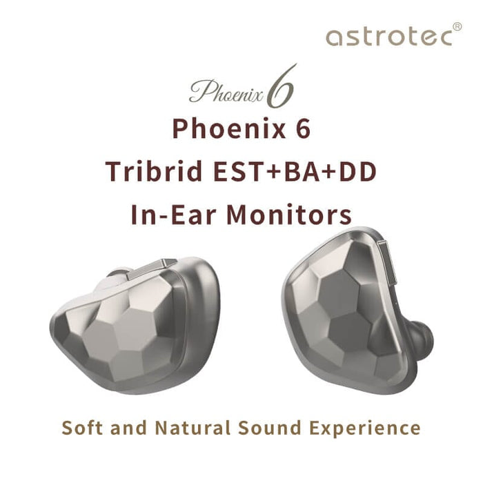 Astrotec Phoenix 6 Tribrid EST + BA + DD In Ear Monitors HiFiGo 