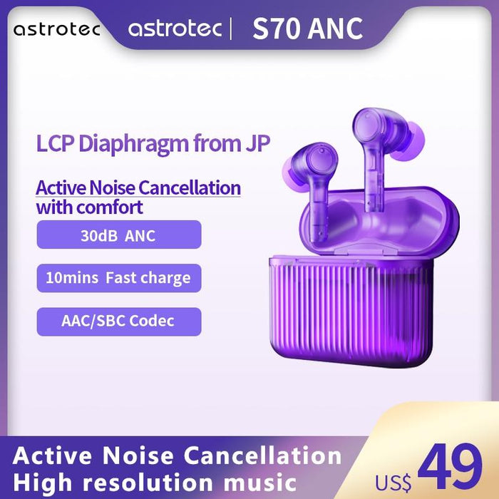 Astrotec S70 Active Noise Cancellation True Wireless Earphone HiFiGo 