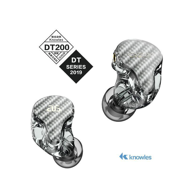 AudioSense DT200 Knowles 2 BA Two Tube 3D Printing In-Ear Earphones IEMs HiFiGo 