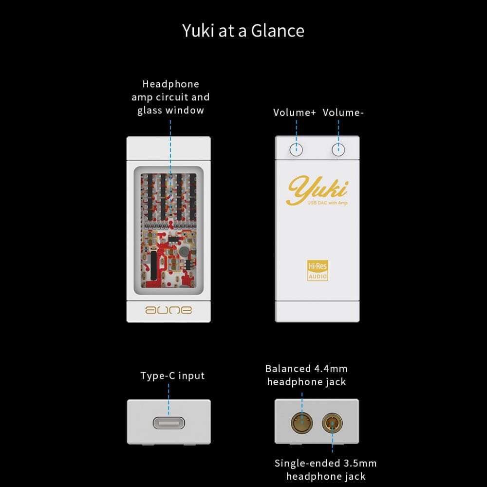 AUNE Yuki Dual CS43198 USB DAC with Headphone Amp HiFiGo 